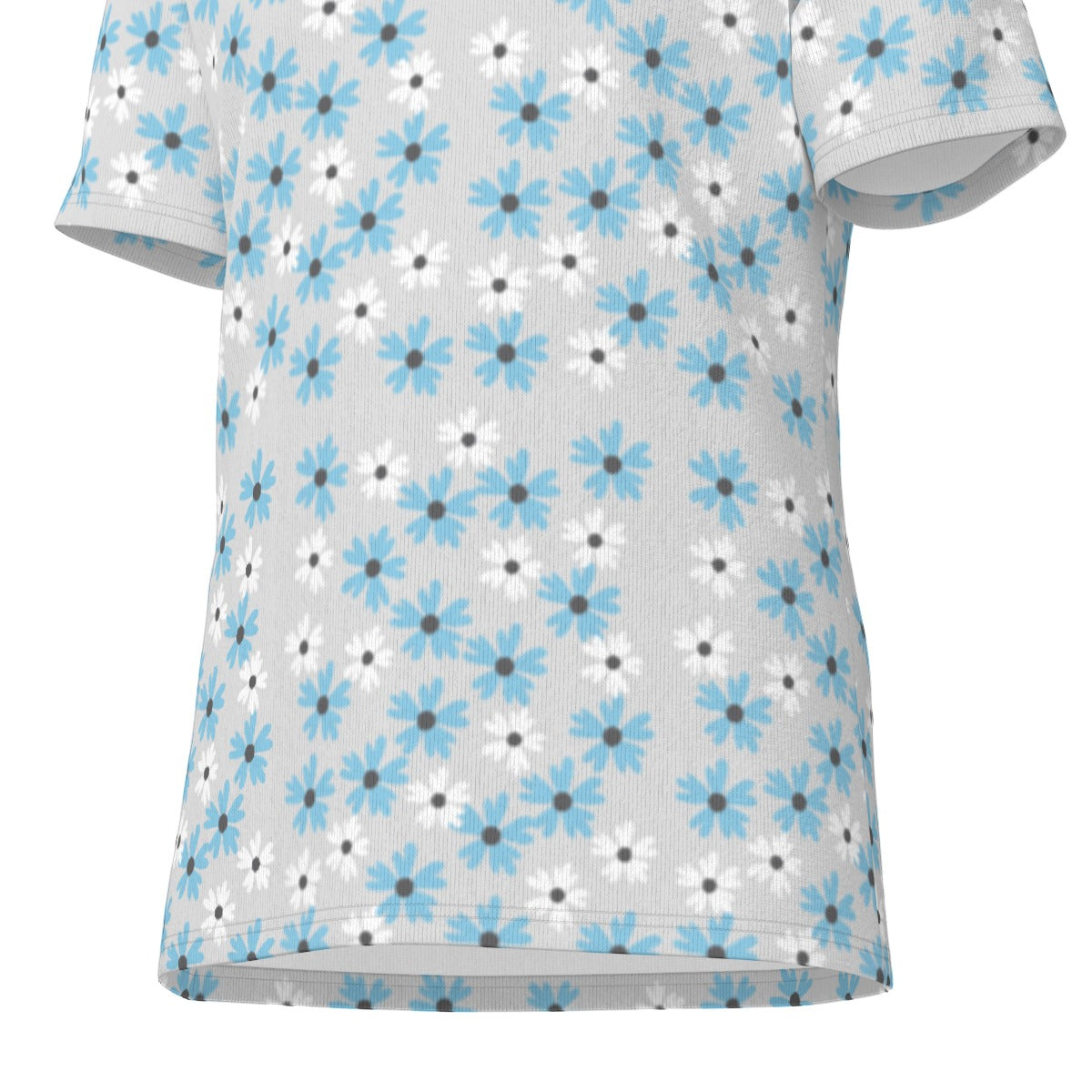 Blue Flower Print Shirt-Jupi Collects Online Market