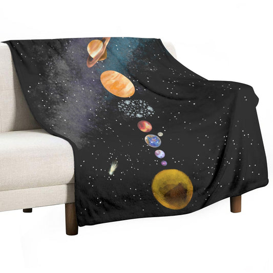 Solar System Flannel Blanket-Jupi Collects Online Market