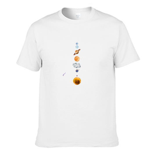 Solar System O-neck T-shirt 100% Cotton-Jupi Collects Online Market