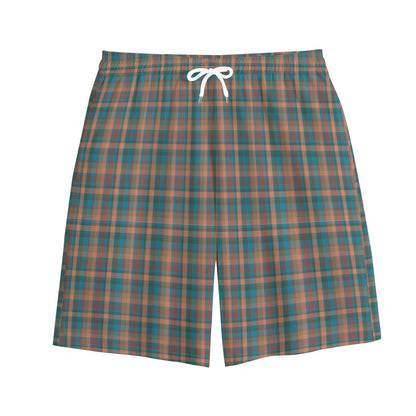 100% Cotton Orange and Green Plaid Shorts-Jupi Collects Online Market