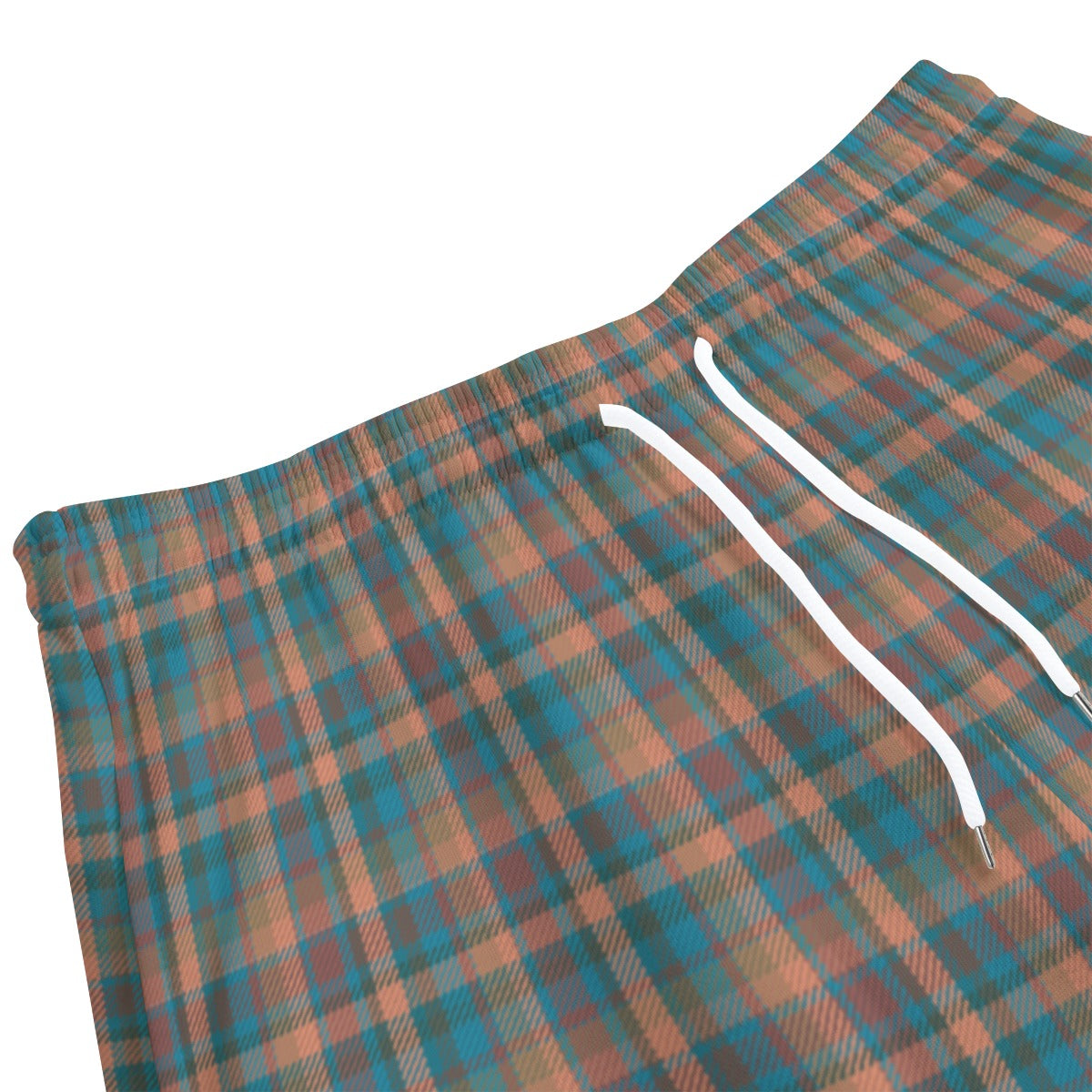 100% Cotton Orange and Green Plaid Shorts-Jupi Collects Online Market