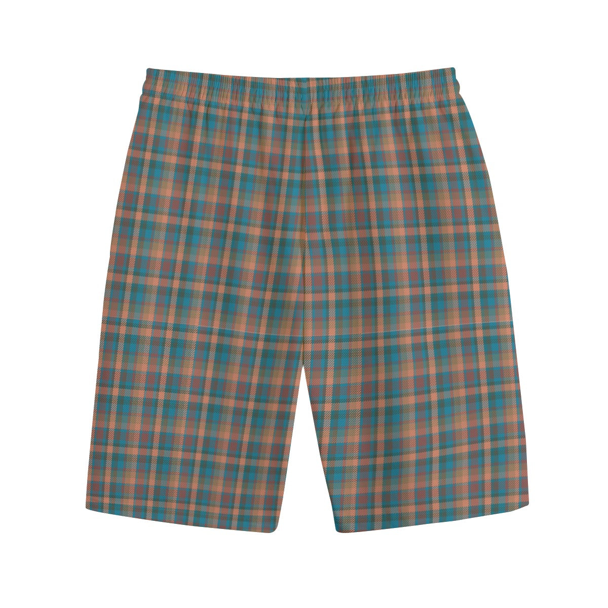 100% Cotton Orange and Green Plaid Shorts-Jupi Collects Online Market