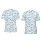 Blue Flower Print Shirt-Jupi Collects Online Market