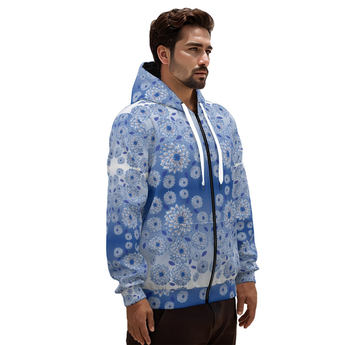 Dahlia 100% Cotton Full Zip Hoodie-Jupi Collects Online Market