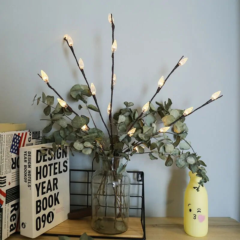 LED Willow Branch Lamp: Elegant Home Decor Accent-Jupi Collects Online Market