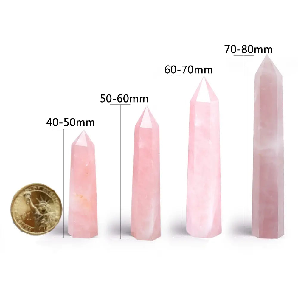 Rose Quartz Crystal Obelisk-Jupi Collects Online Market