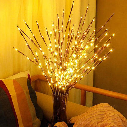 LED Willow Branch Lamp: Elegant Home Decor Accent-Jupi Collects Online Market