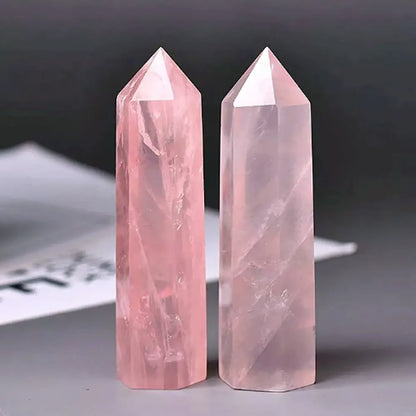 Rose Quartz Crystal Obelisk-Jupi Collects Online Market