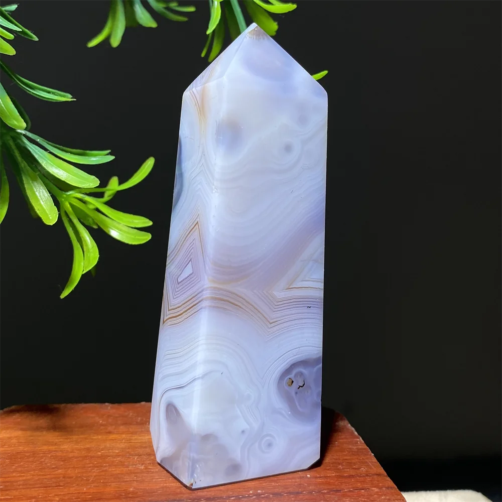 Natural Violet lace Agate  Tower-Jupi Collects Online Market