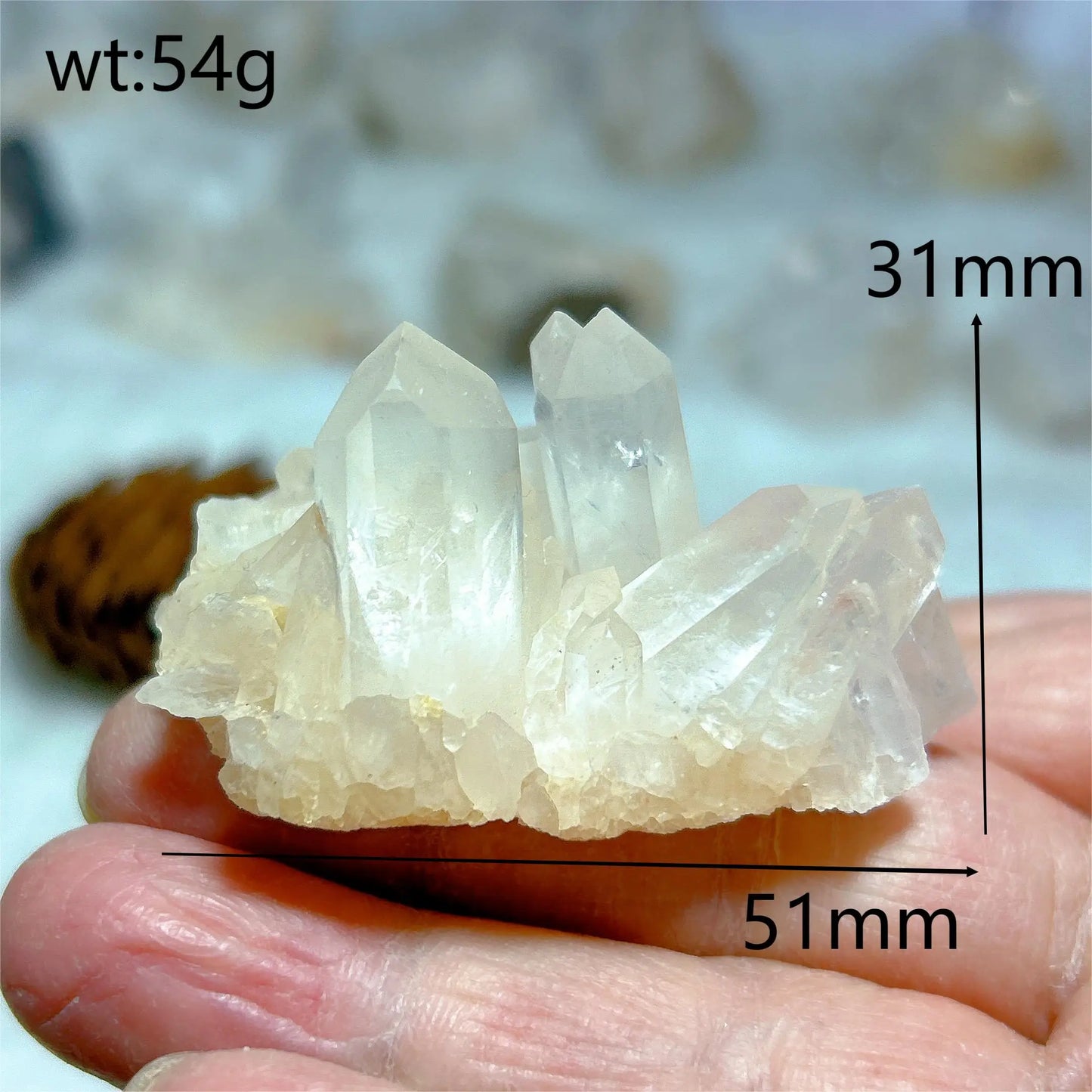 Healing Natural Crystals Clear Quartz Cluster-Jupi Collects Online Market