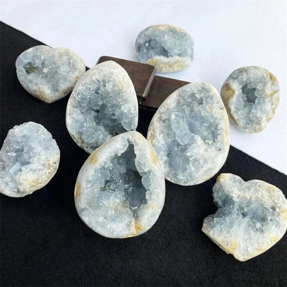 Blue Celestite Crystal Cluster Geode-Jupi Collects Online Market