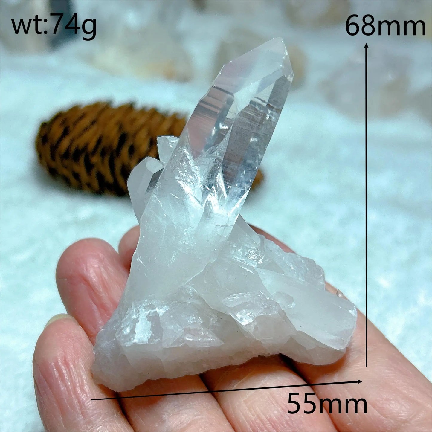 Healing Natural Crystals Clear Quartz Cluster-Jupi Collects Online Market