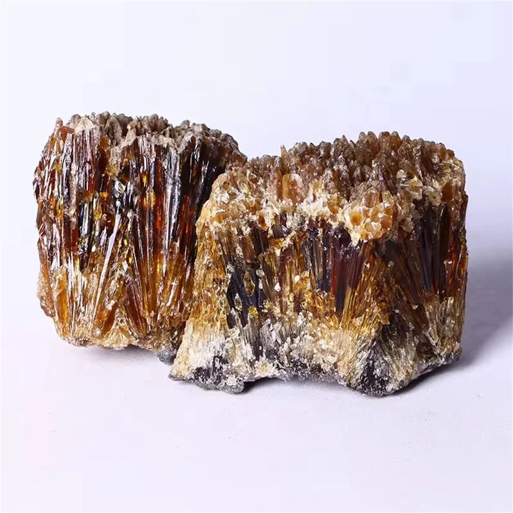 Natural Crystal Amber Calcite Cluster-Jupi Collects Online Market