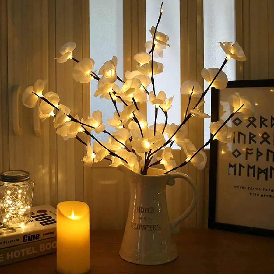 LED Willow Branch Lamp: Elegant Home Decor Accent-Jupi Collects Online Market