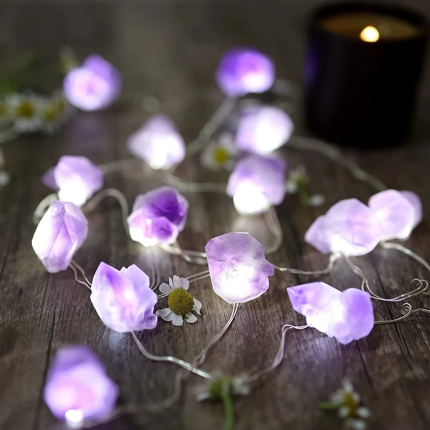 Natural Amethyst Decorative Lights Stones-Jupi Collects Online Market