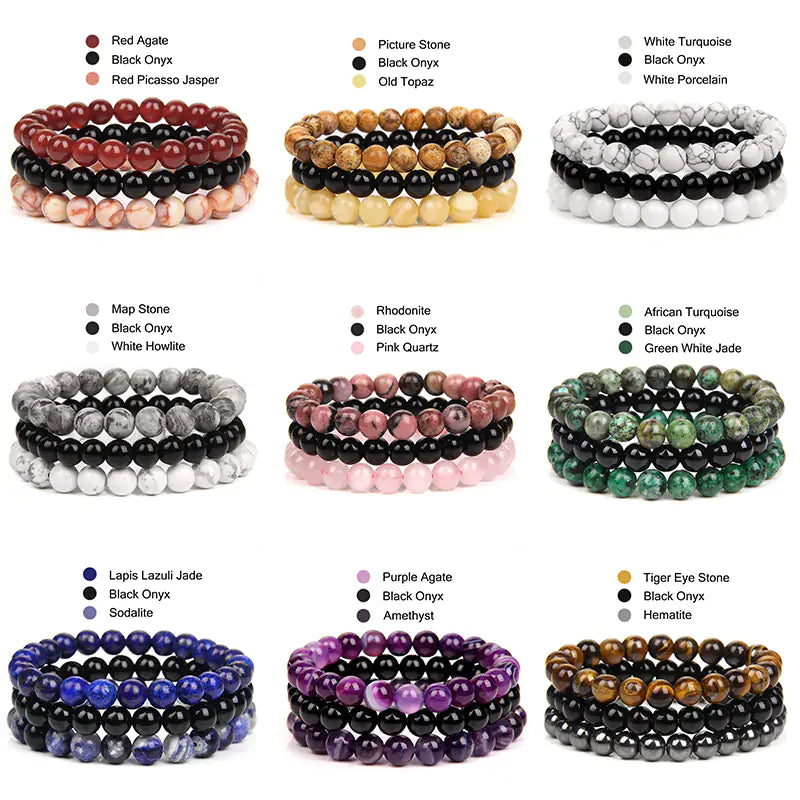 Natural Stone Bracelet Sets-Jupi Collects Online Market