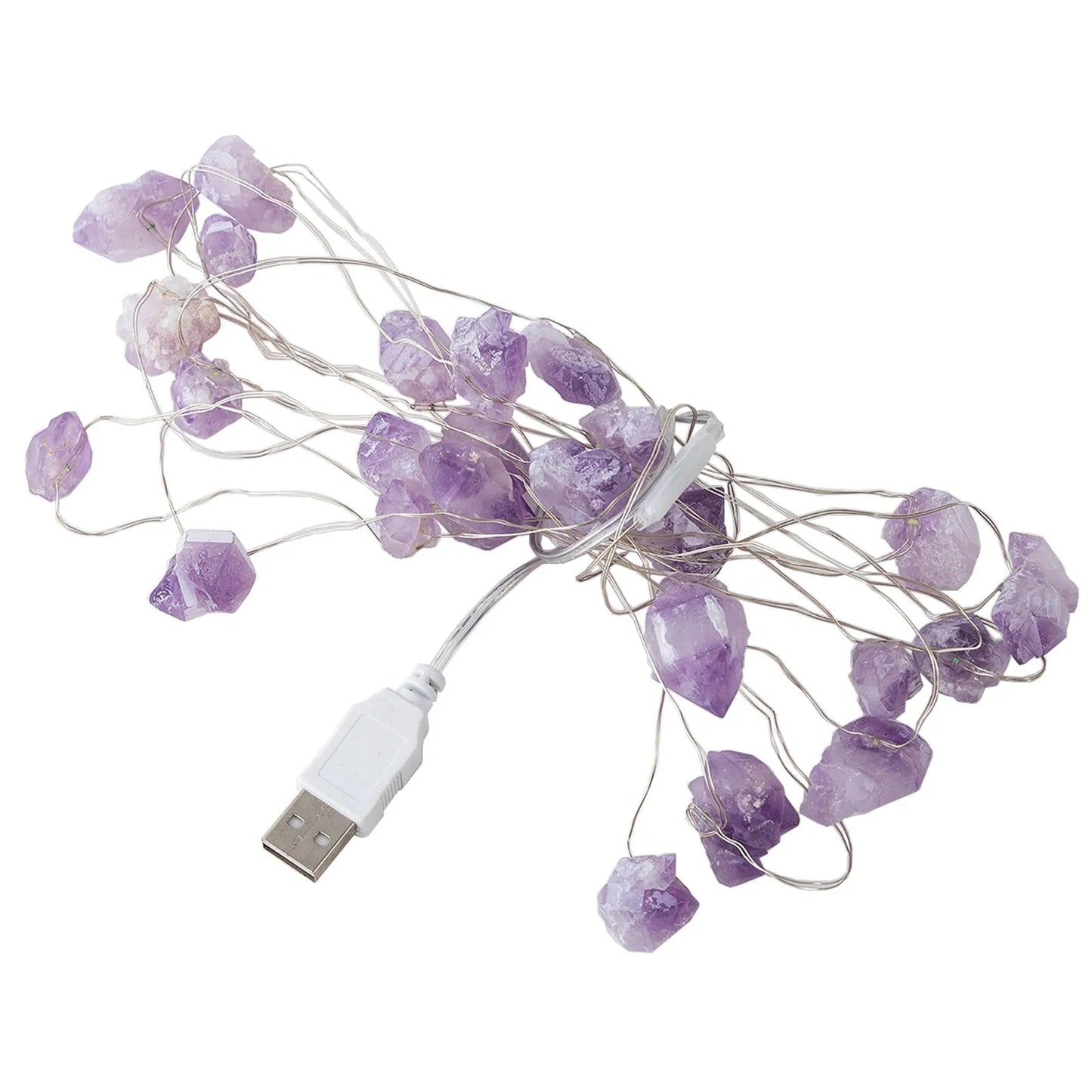 Natural Amethyst Decorative Lights Stones-Jupi Collects Online Market